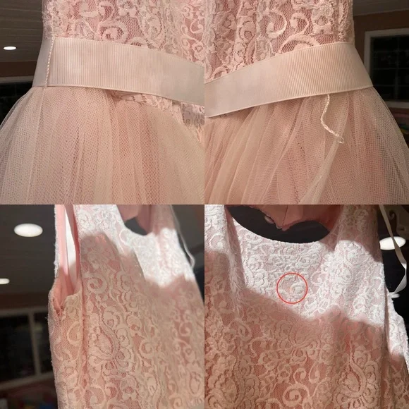 As-Is‎ Ball Gown Flower Girl Dress with Cutout SIZE 12